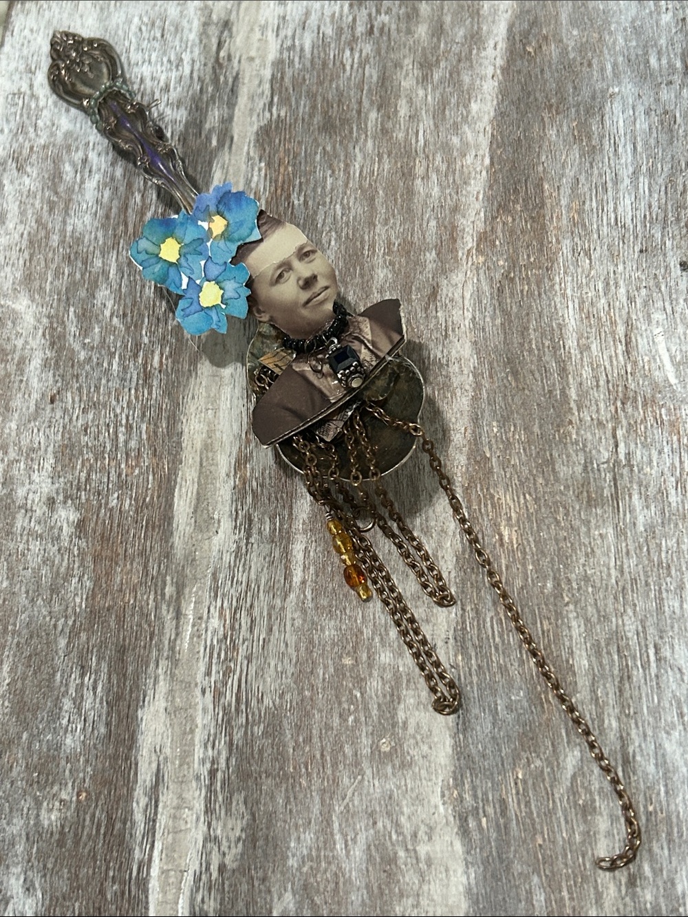 Vintage Mini Collage Spoon